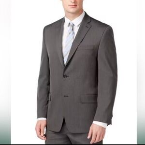 JOS A Bank Gray Wool Slim Fit Suit Jacket Blazer 42R